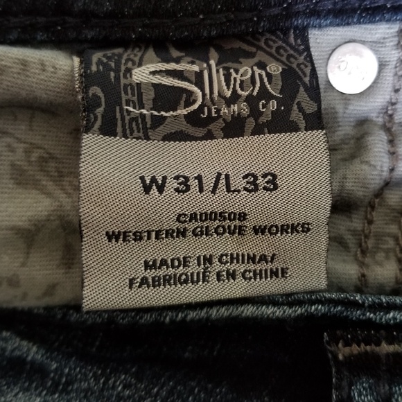 Silver Jeans Women's Embellished Suki 17" Bootcut Jeans Size 31 - Picture 10 of 13